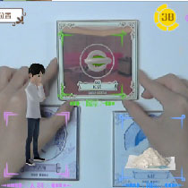 按要求的顺序及位置摆放卡片