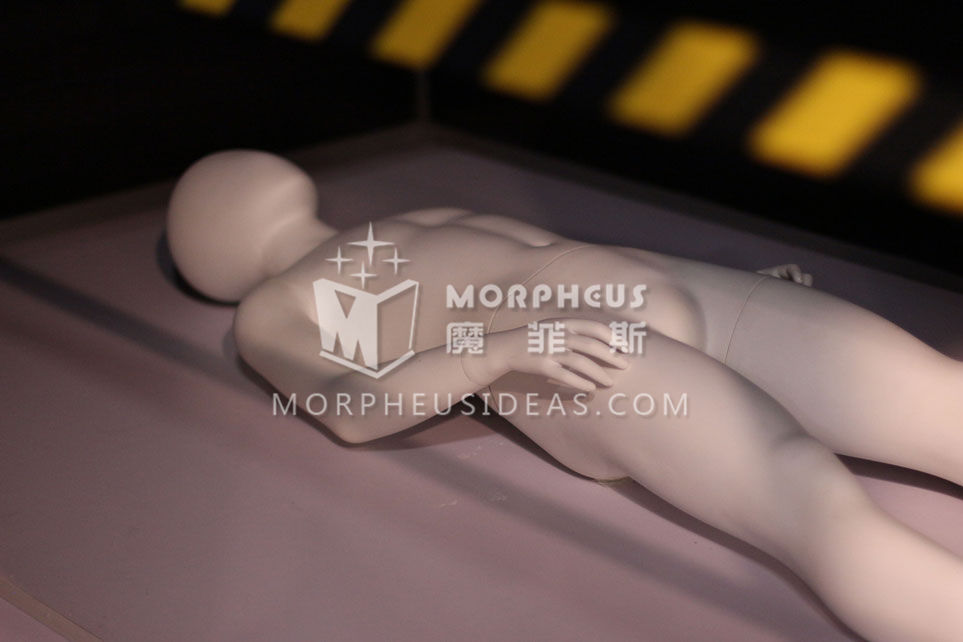 008破奇案模拟场景中大的白色人体模型