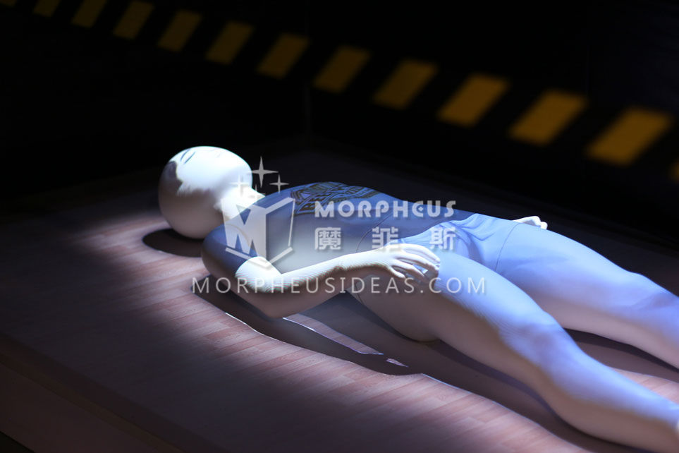 008破奇案白色人体模型实物变装