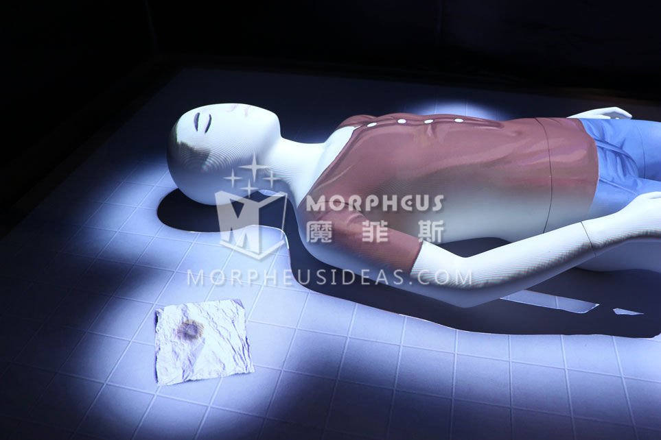 光雕投影技术，使得证据直观，效果逼真