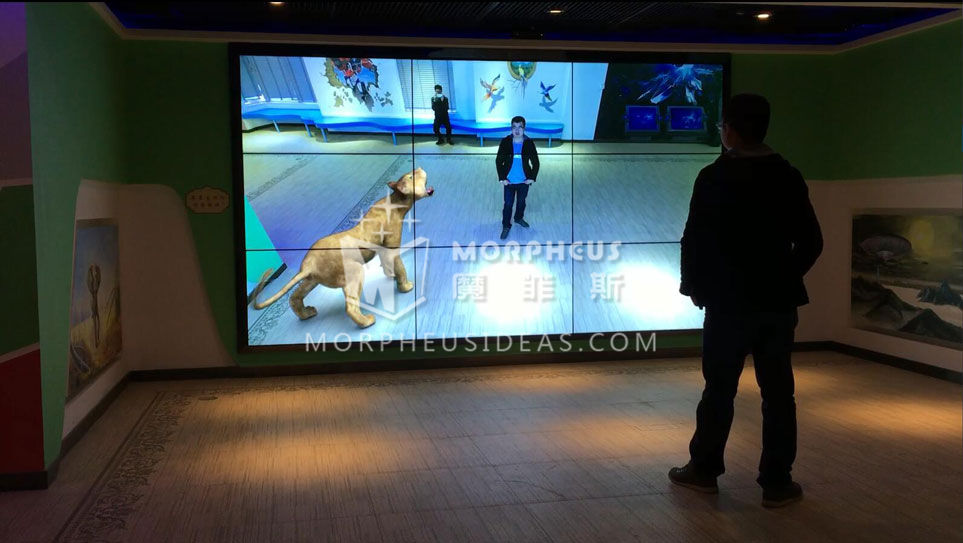 AR奇幻森林獵豹在玩家附近出沒