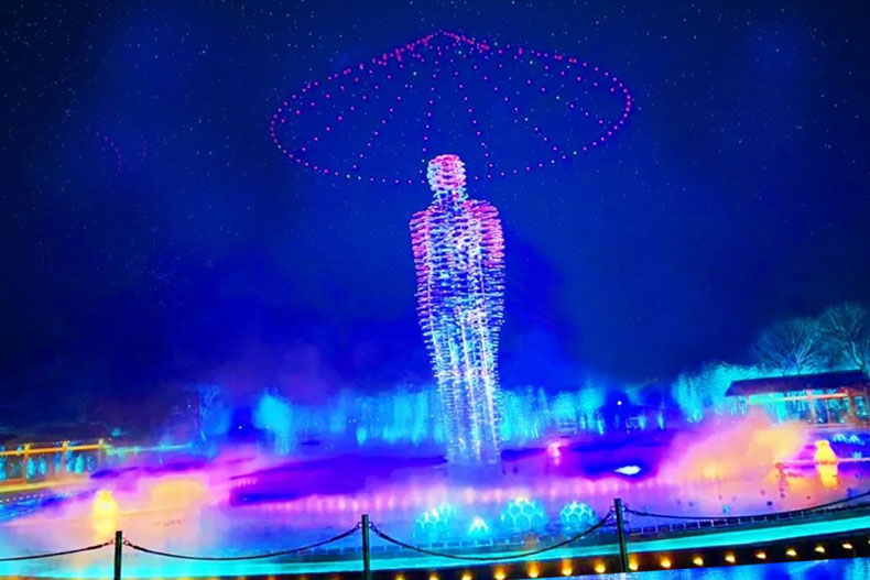 拈花一笑之夜，沉浸式梦幻演表演