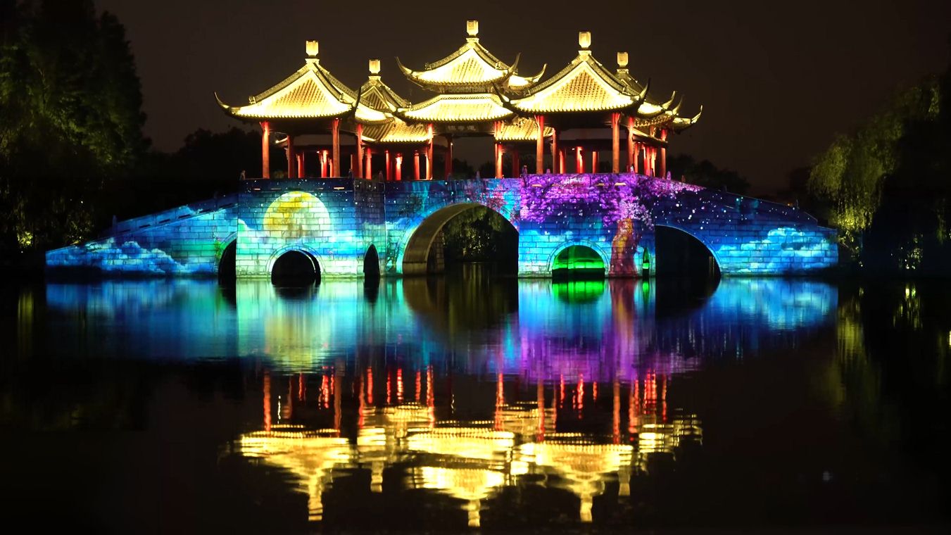 首夜破萬人次！ 央視直擊現場！ 揚州瘦西湖引爆夜遊經濟